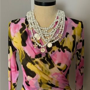 Karen Kane semi sheer top.